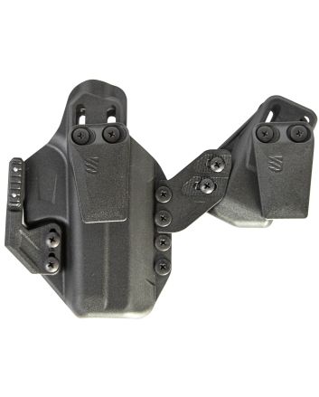 Blackhawk 416176BK Stache Premium Kit IWB Size 76 Black Polymer Belt Clip Compatible w/Glock 48 Ambidextrous