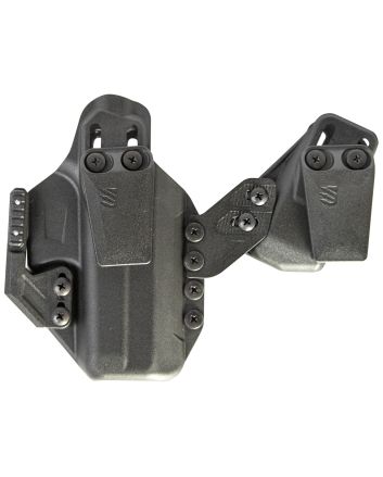 Blackhawk 416100BK Stache Premium Kit IWB Size 00 Black Polymer Belt Clip Compatible w/Glock 17/22/31 Ambidextrous