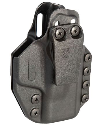 Blackhawk 416076BK StacheIWB Size 76 Black Polymer Belt Clip Compatible w/Glock 48/S&amp;W Shield EZ9 Ambidextrous