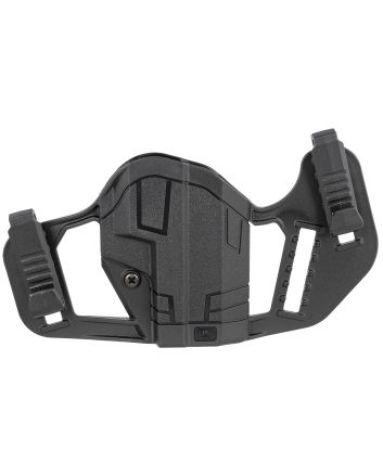 Uncle Mike's 79077 ApparitionIWB/OWB Belt Clip Mount Compatible w/Glock 43/43X/Springfield Hellcat Black Polymer Ambidextrous