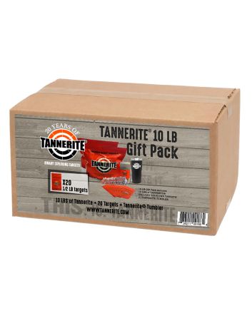 Tannerite GIFTPACK Thermal Tumbler Gift Pack Impact Enhancement Explosion White Vapor Centerfire Rifle Firearm 10 lb Includes Tumbler 20 Targets