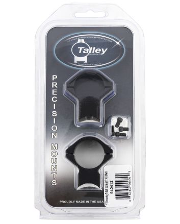 Talley 940412 Scope Mount/Ring ComboBlack Anodized Aluminum 1" Tube Browning T-Bolt Medium Rings 0 MOA