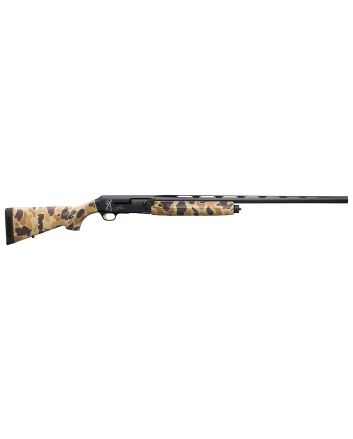 Browning 011431205 Silver Field 12 Gauge 26" 3.5" 4+1, Alloy Receiver With Black/Charcoal Bi-Tone Finish, Vintage Tan Camo Synthetic Stock With Textured Gripping Surface
