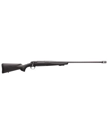 Browning 035543297 X-Bolt Pro Long Range 300 PRC 3+1 26" Skip Fluted Heavy Barrel, Recoil Hawg Muzzle Brake, Spiral Fluted Bolt, Carbon Gray Elite Cerakote, Natural Carbon Fiber Stock