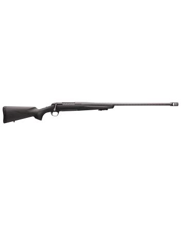 Browning 035543299 X-Bolt Pro Long Range 6.8 Western 3+1 26" Skip Fluted Heavy Barrel, Recoil Hawg Muzzle Brake, Spiral Fluted Bolt, Carbon Gray Elite Cerakote, Natural Carbon Fiber Stock