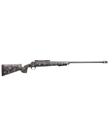 Browning 035545297 X-Bolt Pro Long Range 300 PRC 3+1 26" Fluted MB Carbon Gray Elite Cerakote Sonora Carbon Ambush Camo Fixed McMillan Game Scout Stock Right Hand (Full Size)