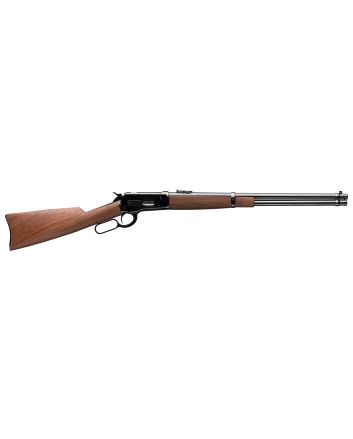 Winchester Repeating Arms 534281171 Model 1886 Saddle Ring Carbine Full Size 45-90 Win 7+1 22" Polished Blued Round Barrel, Drilled &amp; Tapped Steel Receiver, Grade I Oil Walnut Straight Grip Stock