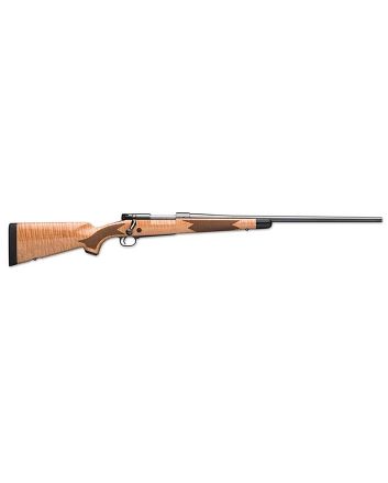 Winchester Repeating Arms 535218294 Model 70 Super Grade 6.5 PRC Caliber with 3+1 Capacity, 24" Barrel, Polished Blued Metal Finish, Gloss AAA Maple Stock &amp; No Sights Right Hand (Full Size)