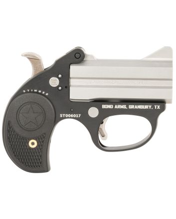 Bond Arms BAST Stinger22 LR 2rd, 3" Double Matte Stainless Steel Barrel, Anodized Aluminum Frame, Black Nylon Grip, Rebounding Hammer, Crossbolt Safety
