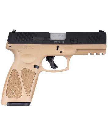 Taurus 1G3B941T15 G39mm Luger 15+1 4" Matte Stainless Steel Barrel, Matte Black Tenifer Cerakote Serrated Alloy Steel Slide, Tan Polymer Frame w/Picatinny Rail, Tan Polymer Grip, Right Hand
