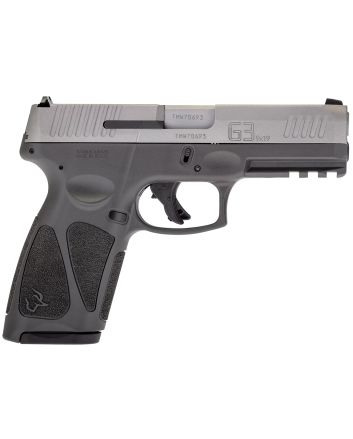 Taurus 1G3B949G G3Full Size Frame 9mm Luger 15+1/17+1 4" Matte Stainless Steel Barrel, Matte Serrated Stainless Steel Slide, Gray Polymer Frame w/Picatinny Rail, Polymer Grip, Right Hand