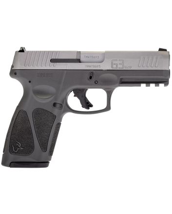 Taurus 1G3B949G15 G3Full Size Frame 9mm Luger 15+1 4" Matte Stainless Steel Barrel, Matte Serrated Stainless Steel Slide, Gray Polymer Frame w/Picatinny Rail, Gray Polymer Grip, Right Hand