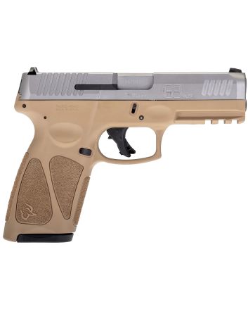 Taurus 1G3B949T15 G3Full Size Frame 9mm Luger 15+1 4" Matte Stainless Steel Barrel, Matte Serrated Stainless Steel Slide, Tan Polymer Frame w/Picatinny Rail, Tan Polymer Grip, Right Hand