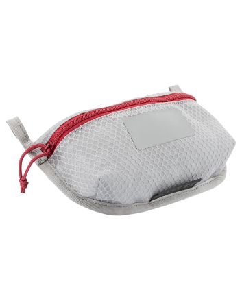 Vertx VTX5195AGYNA Overflow Pouch 2 pk, Small Size made of White Nylon with Mesh &amp; Red Accents, YKK Zipper &amp; Durable Hook Back Panels 5" W x 5" H Dimensions