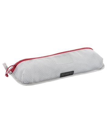 Vertx VTX5205AGYNA Overflow Pouch 2 pk, Large Size made of White Nylon with Mesh &amp; Red Accents, YKK Zipper &amp; Durable Hook Back Panel 15.50" W x 5.20" H Dimensions