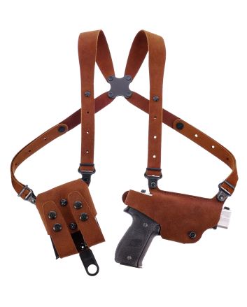 Galco CL2636 Classic Lite 2.0 Shoulder System Size Fits Chest Up To 56" Natural Leather Shoulder Fits Ruger LC Fits Ruger EC9 Right Hand