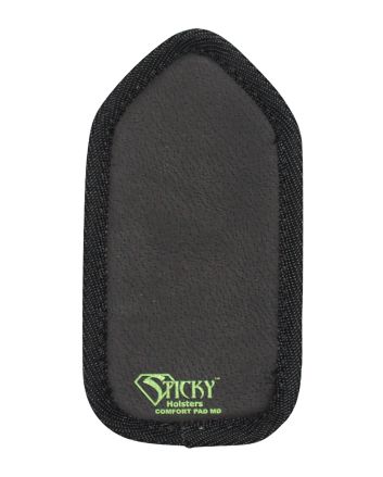 Sticky Holsters COMFORTPADMD Comfort Pad Holster Cushion IWB Size Medium Black Foam Hook &amp; Loop Ambidextrous