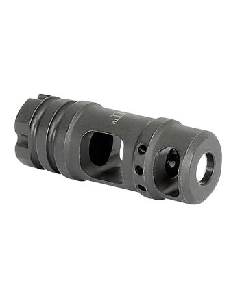 Midwest Industries MIMB6 Muzzle BrakeBlack Phosphate Steel with M14x1 LH Threads for 30 Cal AK-Platform