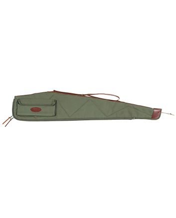 Boyt Harness OGC4P4809 Signature Rifle Case 48" Waxed OD Green Canvas w/ Accessory Pocket &amp; Harness Leatherfor Scoped Rifle