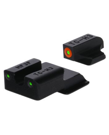 TruGlo TGTG231MP4C Tritium ProBlack | Green Tritium Orange Outline Front Sight Green Tritium Rear Sight