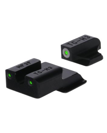 TruGlo TGTG231MP4W Tritium ProBlack | Green Tritium White Outline Front Sight Green Tritium Rear Sight
