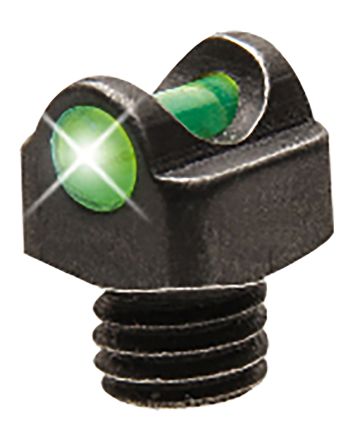 TruGlo TGTG954BG StarBrite Deluxe BeadBlack | Green Fiber Optic Front Sight 3-56" Threads