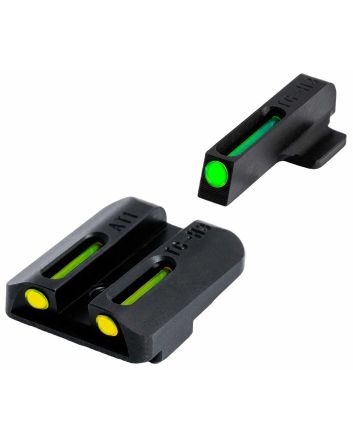 TruGlo TGTG131NT3Y TFOGreen/Tritium/Fiber Optic Front Sight-Yellow/Tritium/Fiber Optic Rear Sight 1911 Officer