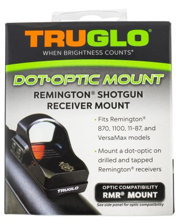 TruGlo TGTG8955R2 Shotgun Receiver MountBlack Remington Trijicon RMR