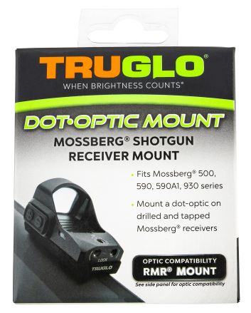 TruGlo TGTG8955M2 Shotgun Receiver MountBlack Mossberg Trijicon RMR