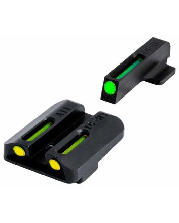 TruGlo TGTG131NT2Y TFOGreen/Tritium/Fiber Optic Front Sight-Yellow/Tritium/Fiber Optic Rear Sight 1911 Government