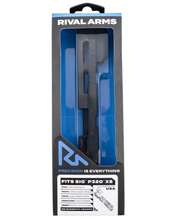 Rival Arms RA-RA10P502A Faction Series Slide A1 Sig P320 X-Five Docter Cut Cerakote Black 17-4 Stainless Steel