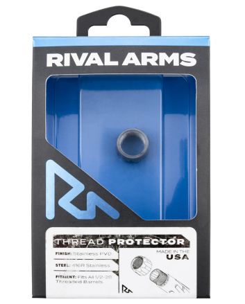 Rival Arms RARA300001D Thread Protector9mm Luger Stainless PVD 416R Stainless Steel 1/2"-28 tpi