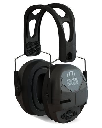 Walker's GWPDFM Firemax Digital Muff Over the Head Polymer Black Ear Cups with Black Tacti-Grip Headband