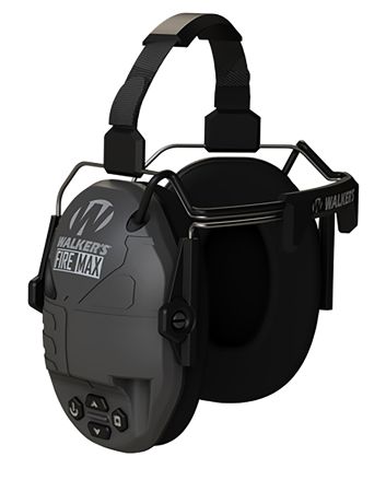 Walker's GWPDFMBTN Firemax Digital BTN Muff Behind The Neck Black Polymer