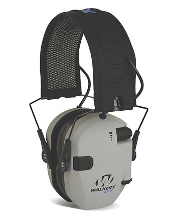 Walker's WPXDRSEMBTGY Razor X-TRM Digital Electronic Muff 21 dB Over the Head Gray/Black Polymer