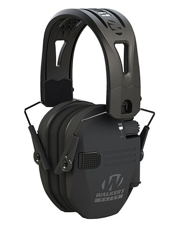 Walker's GWPRSEMRH RAZR Razor Tacti-Grip 23 dB Over the Head Black Polymer