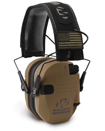 Walker's GWPRSEMPATBB Razor Patriot Polymer 23 dB Over the Head Battle Brown/Black Adult