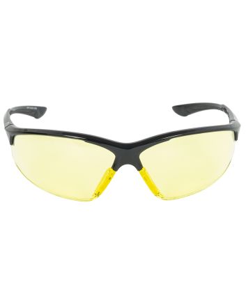 Walker's GWPIKNOF1AMB Ballistic Eyewear IKON Tanker Adult Amber Lens Matte Black Frame