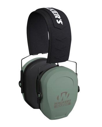 Walker's GWPRSMPASSGN Razor Slim Passive Muff 27 dB Over the Head Sage Green/Black Polymer