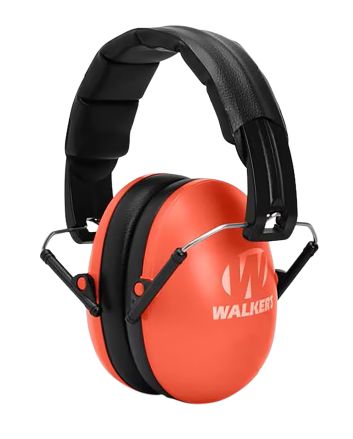 Walker's GWPFKDMCOR Youth Passive Muff 23 dB Over the Head Coral/Black Polymer