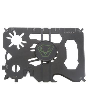 HME HMEWMT 20-In-1 Wallet Multi-Tool Black Metal Fixed