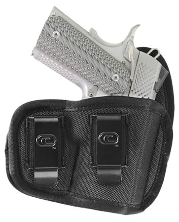 Crossfire Shooting Gear CRFCYCLSA1S2R The CycloneIWB/OWB Size 02 Black Foam Laminate Belt Clip Fits Subcompact 2-2.50" Barrel Right Hand