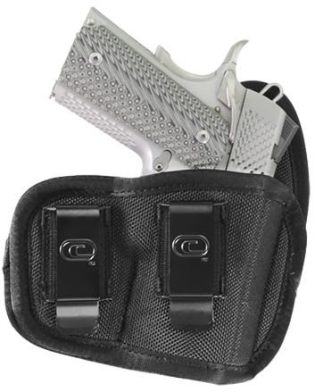 Crossfire Shooting Gear CRFVIGRSA1M1R The VigorIWB Size 01 Black Ballistic Nylon Double Belt Clip Fits Micro Fits 1-1.50" Barrel Right Hand
