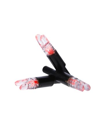 NAP NAPILLNXRD3PK Thunderglo Illuminated Nock Crossbow Red Half Moon/ 3 Pack