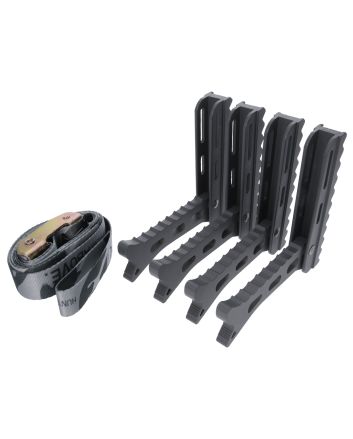 Hawk HWKHHSTP4P Helium Steps Black Aluminum 4 Pack