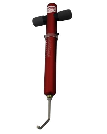 Birchwood Casey TRGSCL TriggerScaleRed Aluminum Body with Stainless Steel Trigger Pull &amp; Rubber Black Handle for Firearms