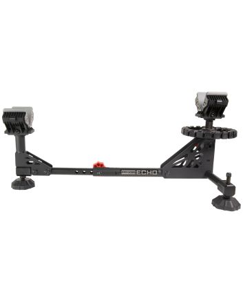 Birchwood Casey ESR Echo Shooting Rest Black Steel/Red Accents, Non-Slip Rubber Feet, Windage &amp; Elevation Adjustments