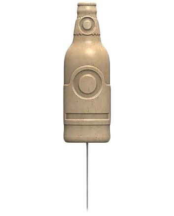 Birchwood Casey 3DSTBTL 3D Stake TargetBeige Bottle 6 Pack