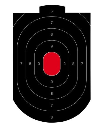 Birchwood Casey 35609 Dirty BirdOval Paper Target 12" x 18" 50 Per Pkg