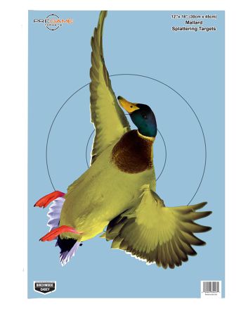Birchwood Casey 35407 PregameDuck Paper Hanging Rifle/Shotgun 12" x 18" Impact Enhancement 8 Per Pkg